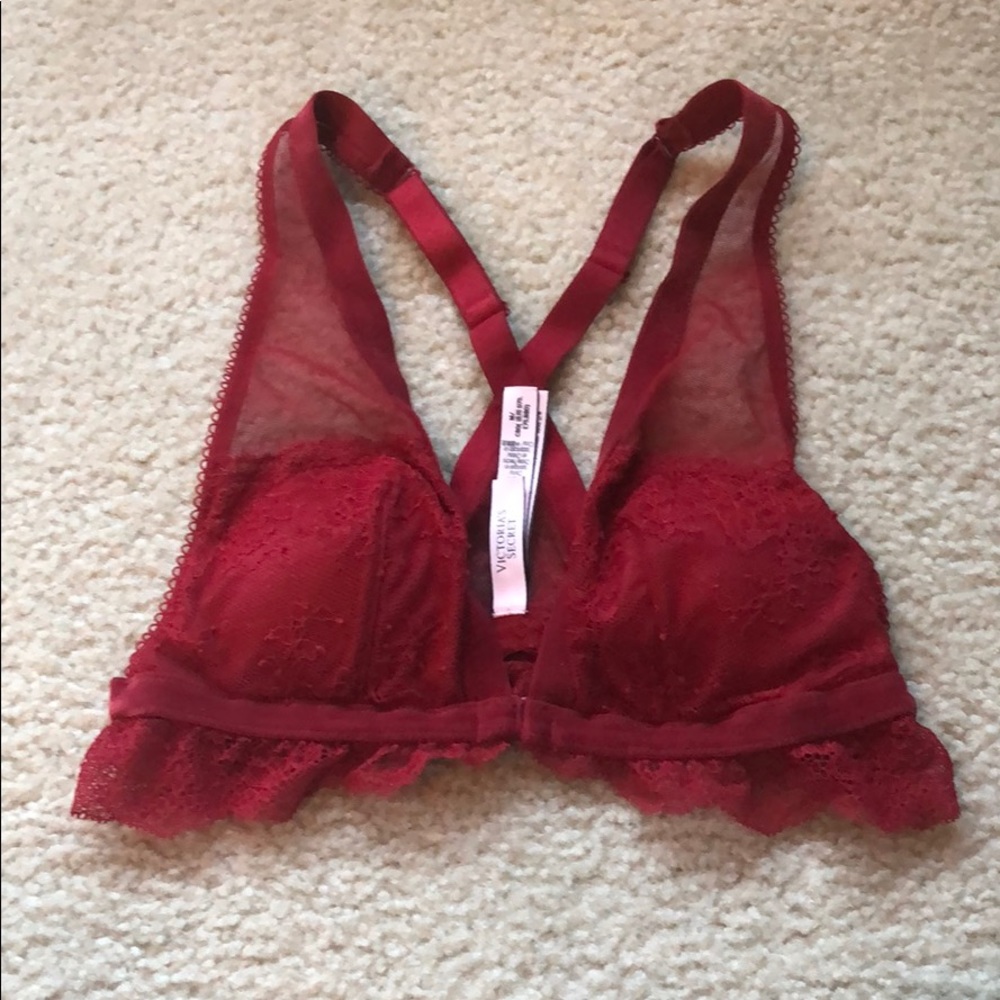 Lace Bralette (red)